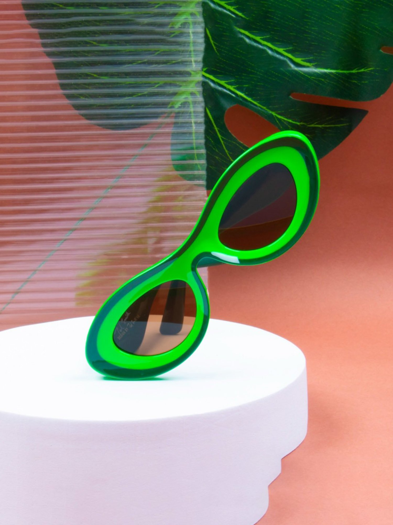 Ted Smith Brown Cat Eye UV Protection Sunglasses for Women