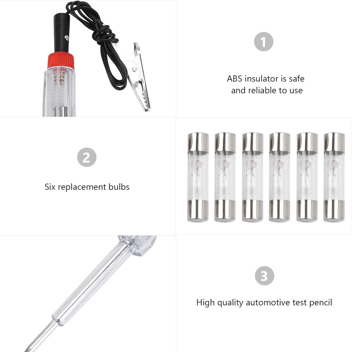 1 Set/7pcs Car Voltage Tester Electrical Tester Automotive Test Pencil