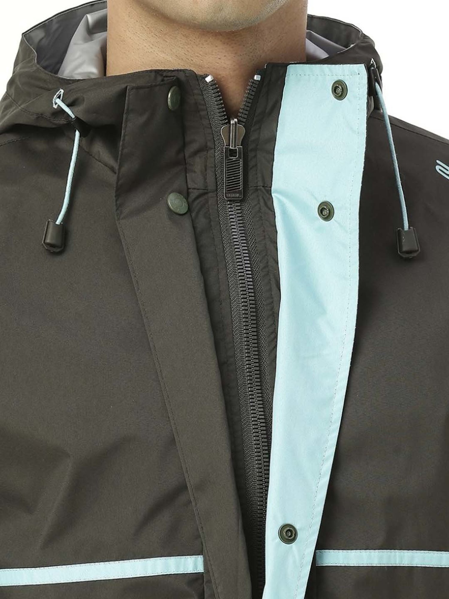 Zeel Olive Green Raincoat Set