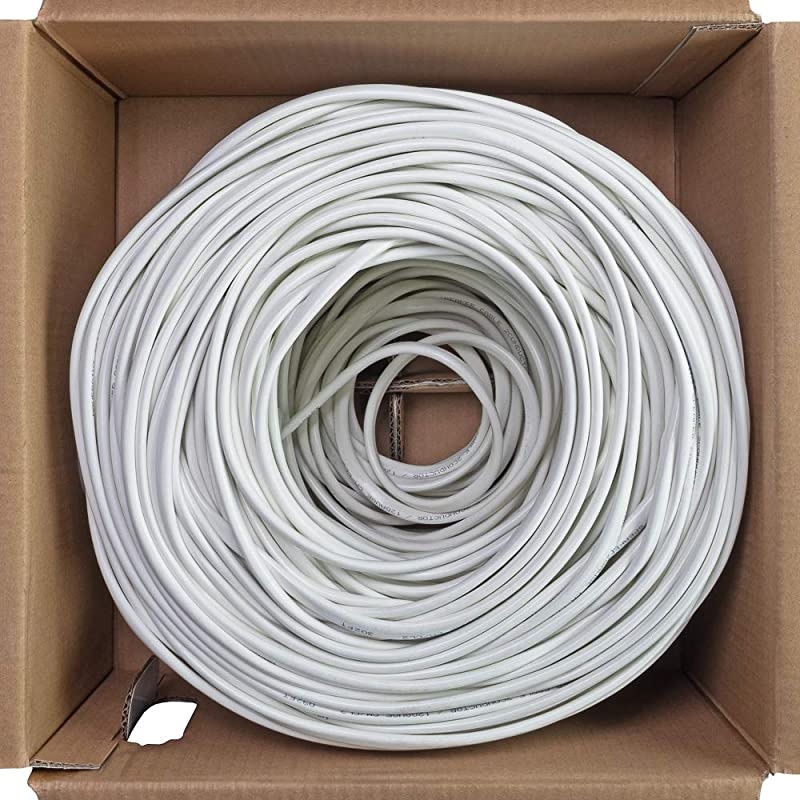 500ft in Wall Audio Speaker Cable Wire CL2 144 AWG Gauge 4 Conductor Bulk White