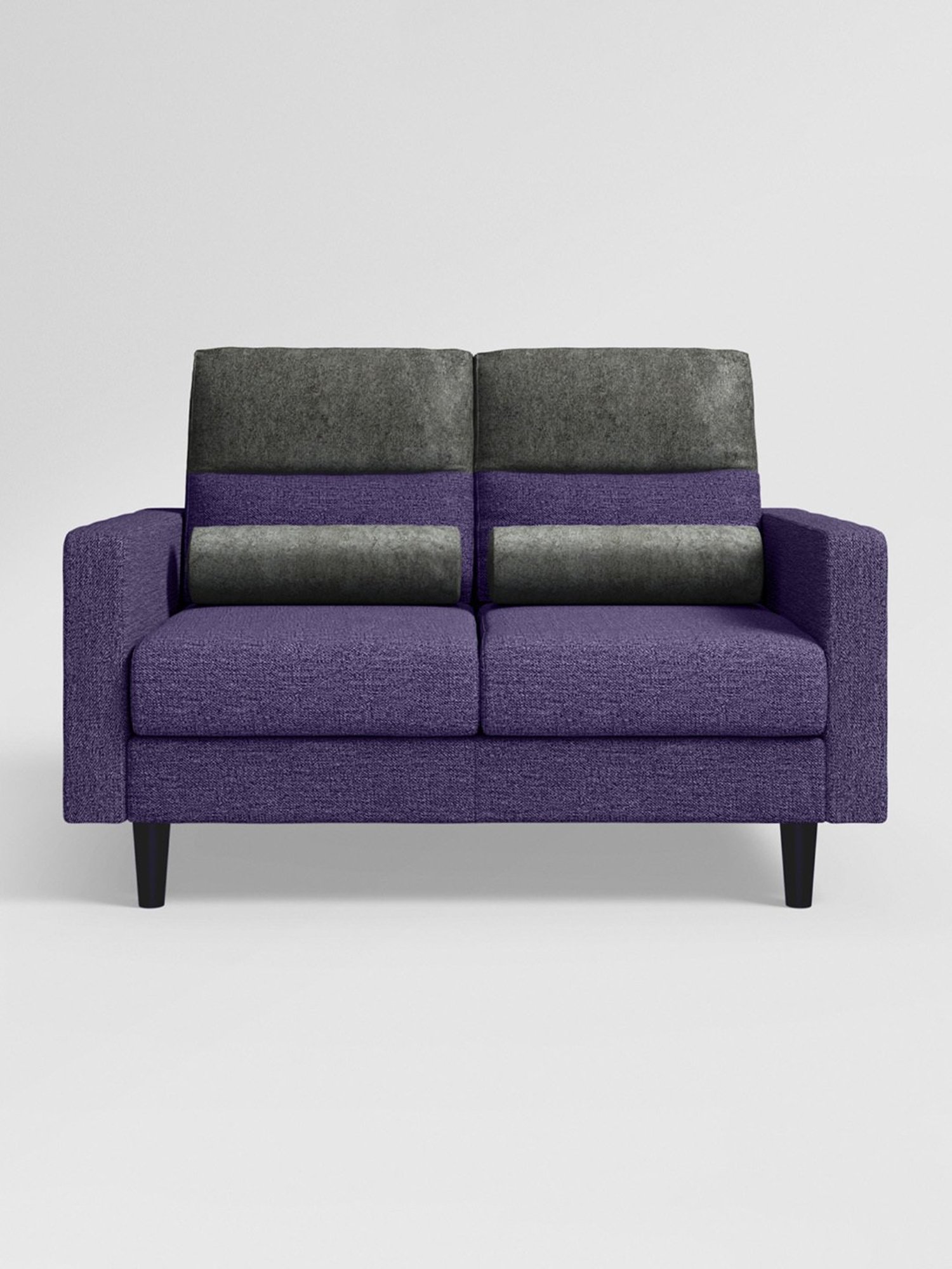 Godrej Interio Highrolla Purple Pinewood 2 Seater Sofa