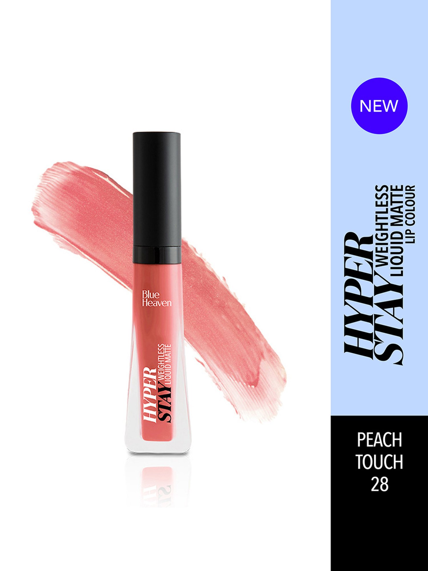 Blue Heaven Hyper Stay Weightless Liquid Matte Lip Colour Peach Touch 28 - 6 ml