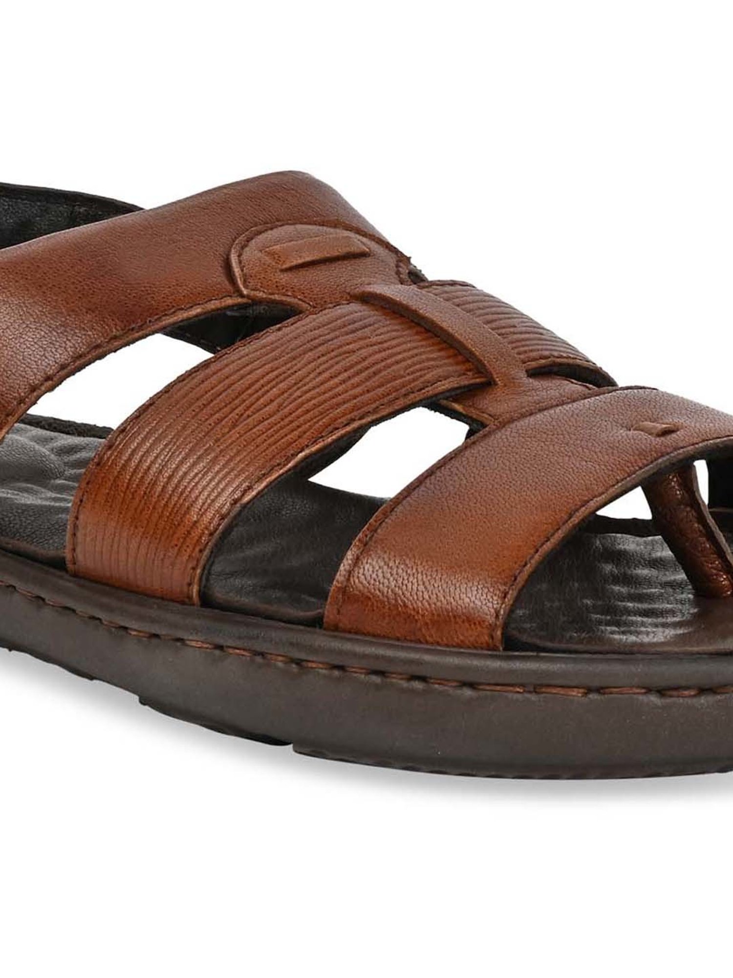 Regal Men's Tan Back Strap Sandals
