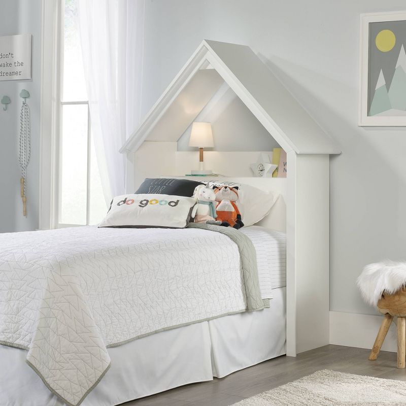 Twin Pinwheel Playhouse Headboard Soft White - Sauder