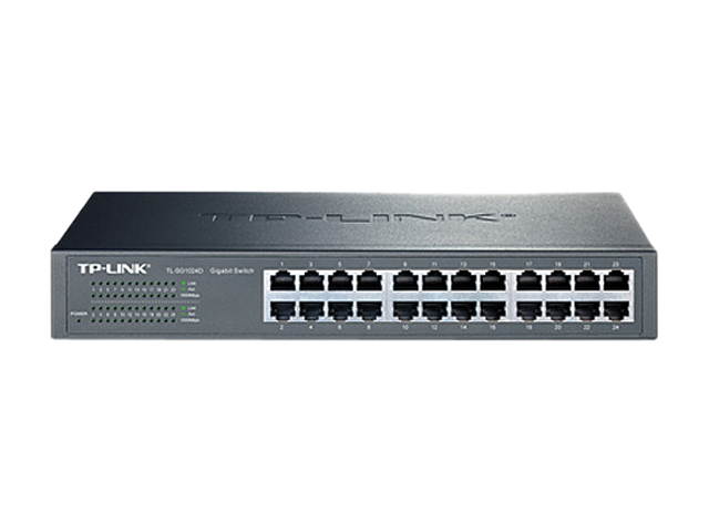 Tp-Link Tl-Sg1024d 10/100/1000Mbps 24-Port Gigabit 13-Inch Rackmountable Switch 48Gbps Capacity