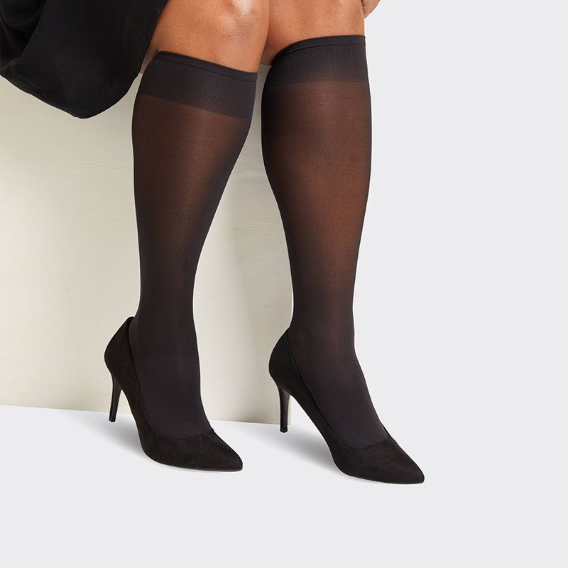 Peds Women's Extended Size Assorted Patterns 6pk Trouser Socks - Assorted Colors 8-12