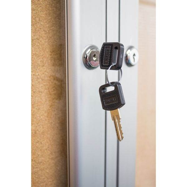 GHENT PA13636K Enclosed Cork Bulletin Board 36x36", 1 Door