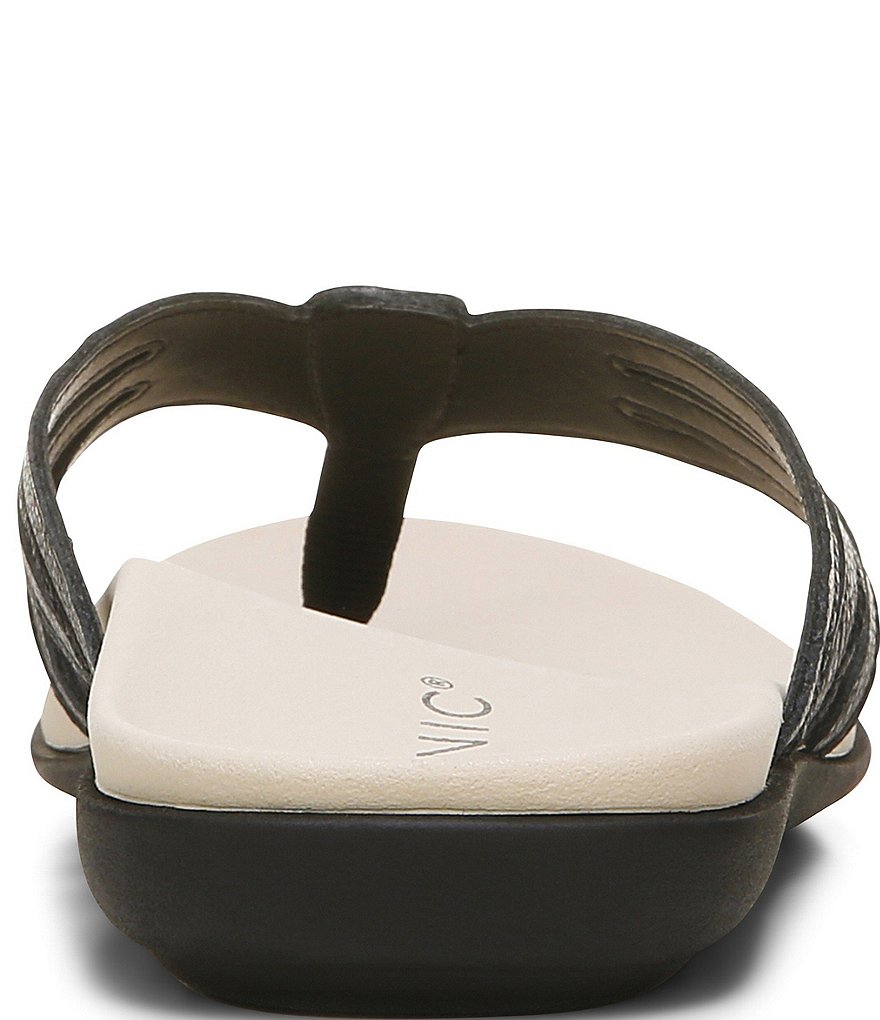 Vionic Alta Leather Thong Flat Sandals