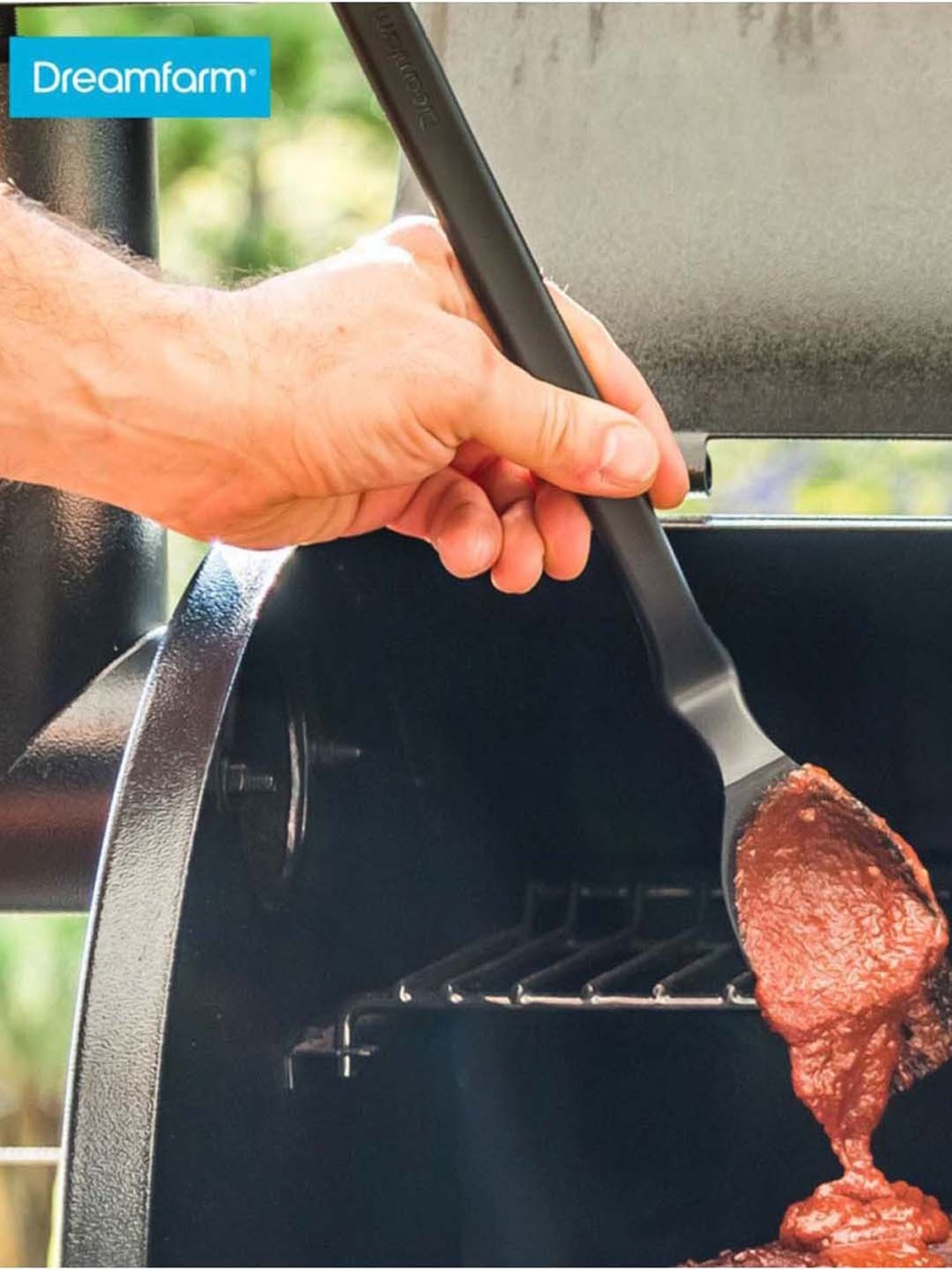 Dreamfarm Black Medium Sauce Scooping BBQ Basting Brush
