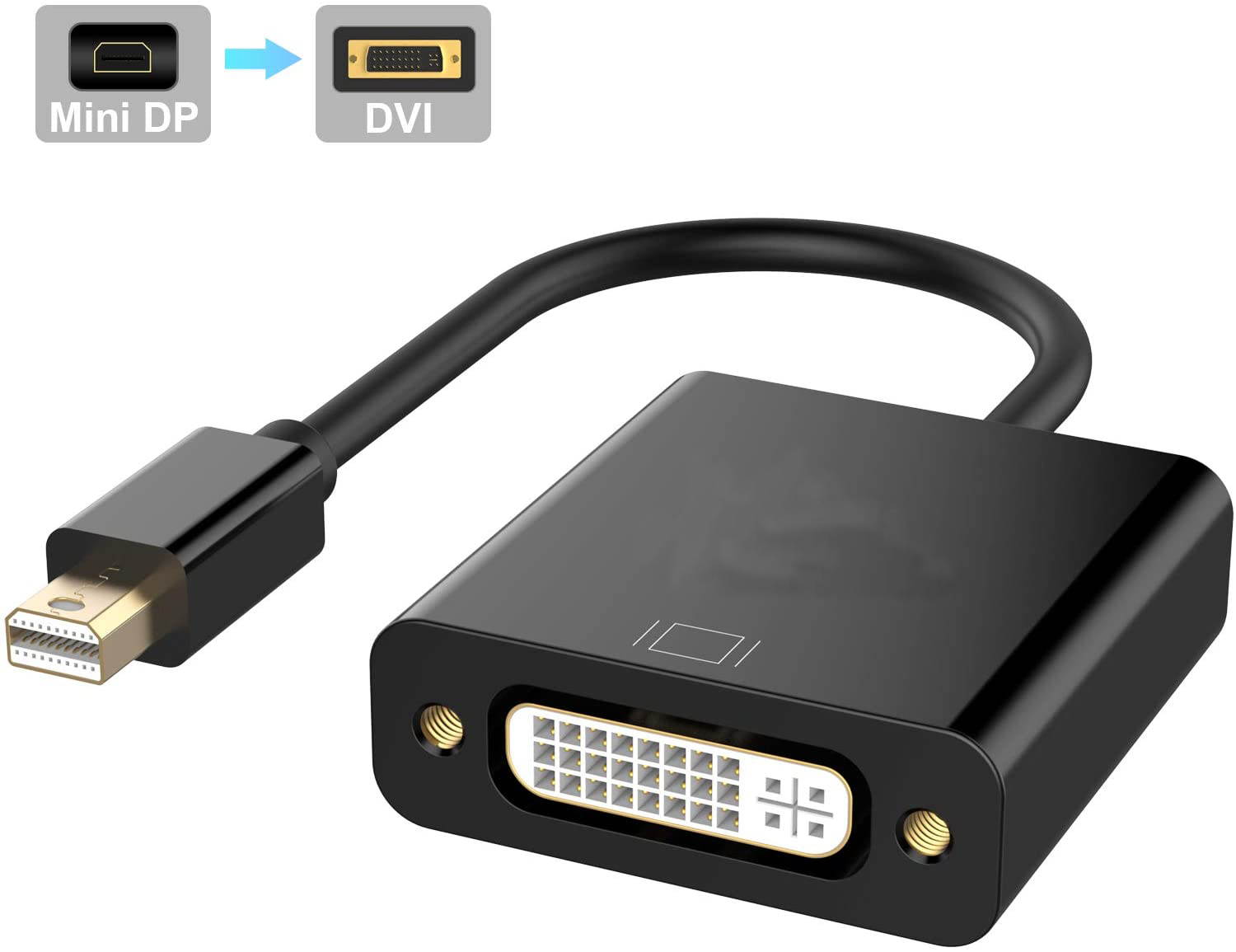 Mini DP to DVI Adapter Mini DisplayPort to DVI Converter Cable
