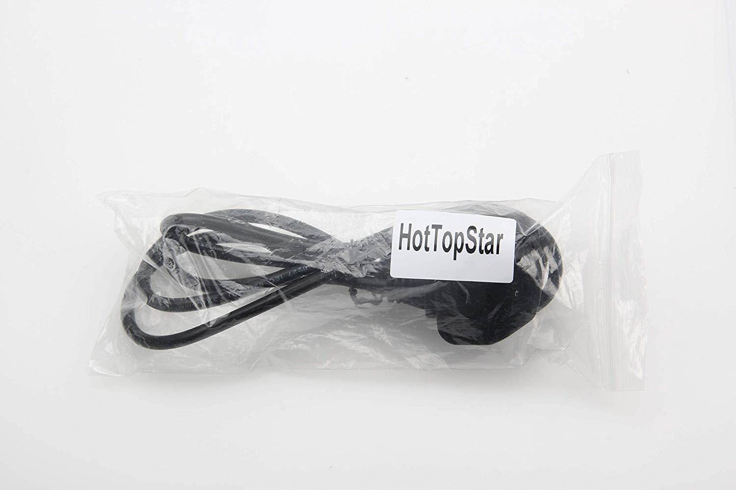 HotTopStar Computer Power Cord 6 -Feet 3x18 AWG 60C 300V Universal Computer Monitor Power Cord Universal Standard AC Power Cord Connector Power Cables [UL LISTED]