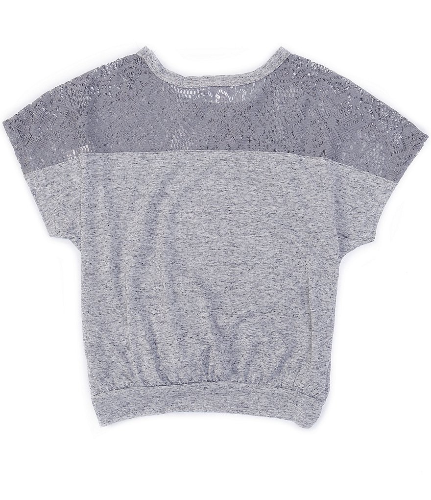 Ally B Big Girls 7-16 Short-Sleeve Be The Change Tie-Front Tee