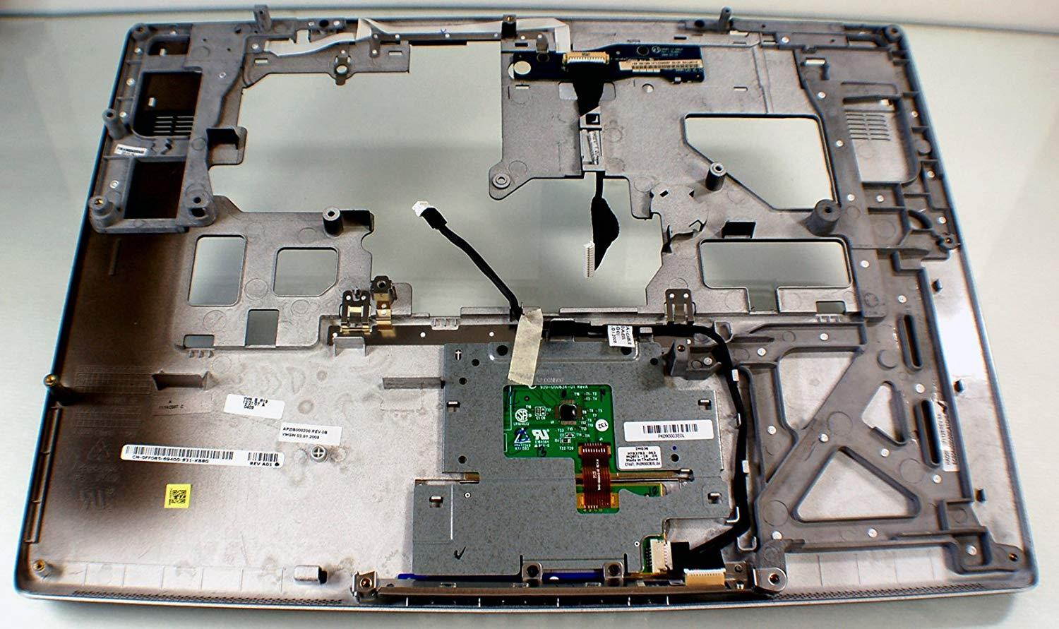 NEW Genuine OEM DELL Precision M90 M6300 Laptop Notebook Palmrest Keyboard Bezel Touchpad Mouse Button Trackpad Trak Pad Single Click FF085 JM681 XPS M170 M1710