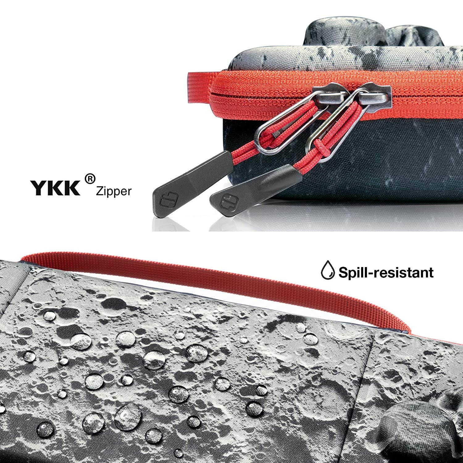 tomtoc Carry Case for Nintendo Switch Hori Split Pad Pro Controller, Grip Protective Carrying Case Case mit 30 Game Cartridges, Moon Theme Limited Edition