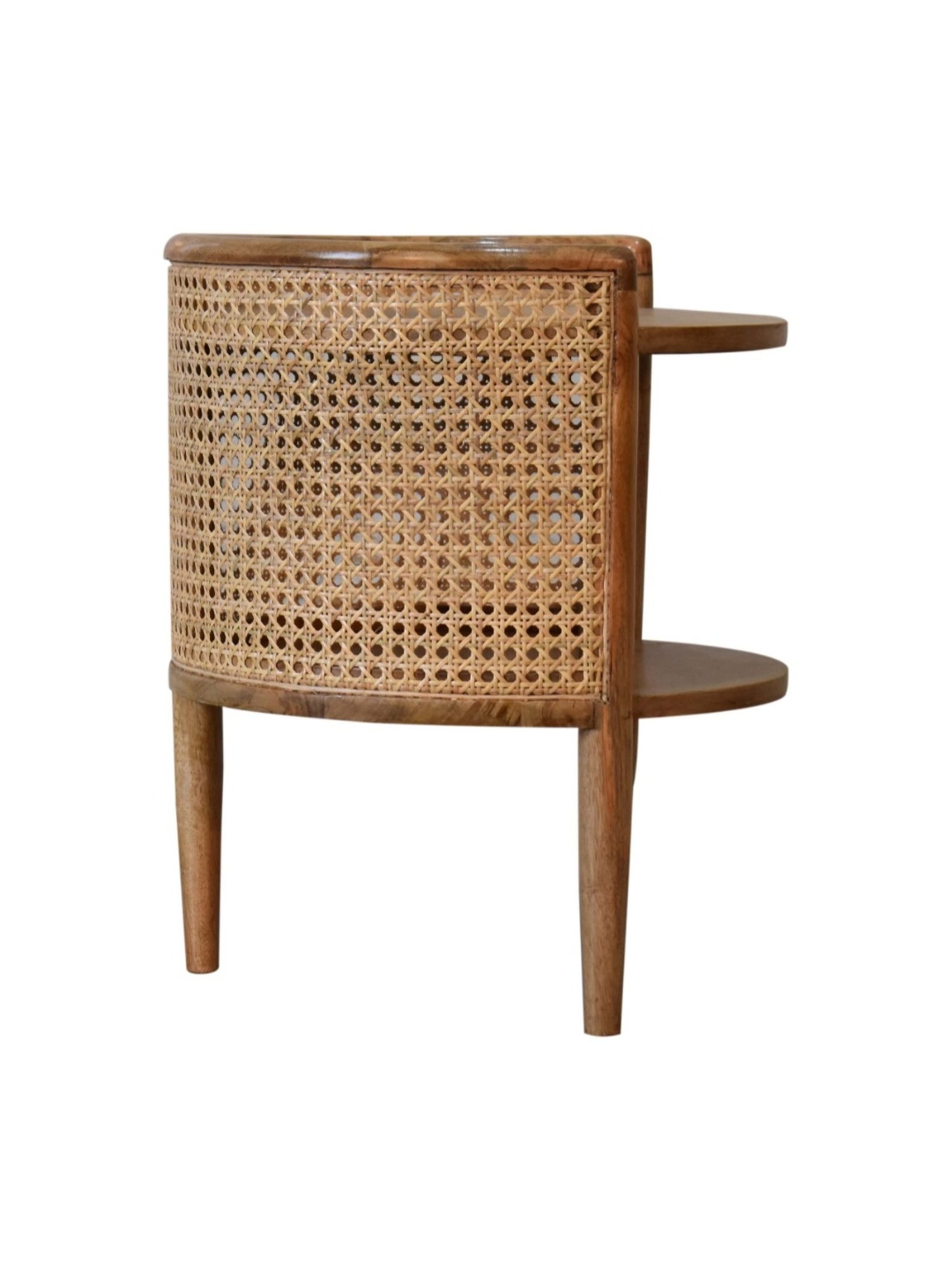 Ikiriya Avina Solid Dark Brown Wood End Table