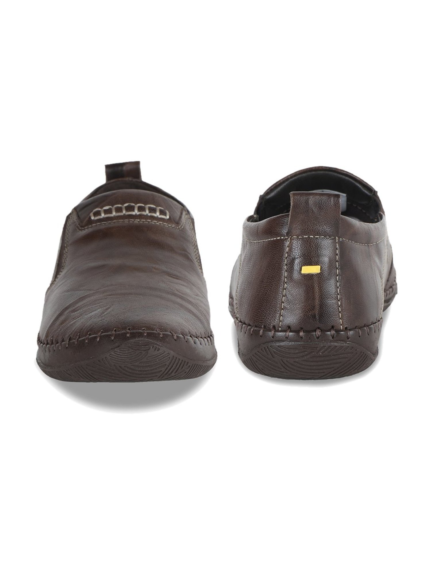 ID Men's Dark Brown Casual Plimsolls