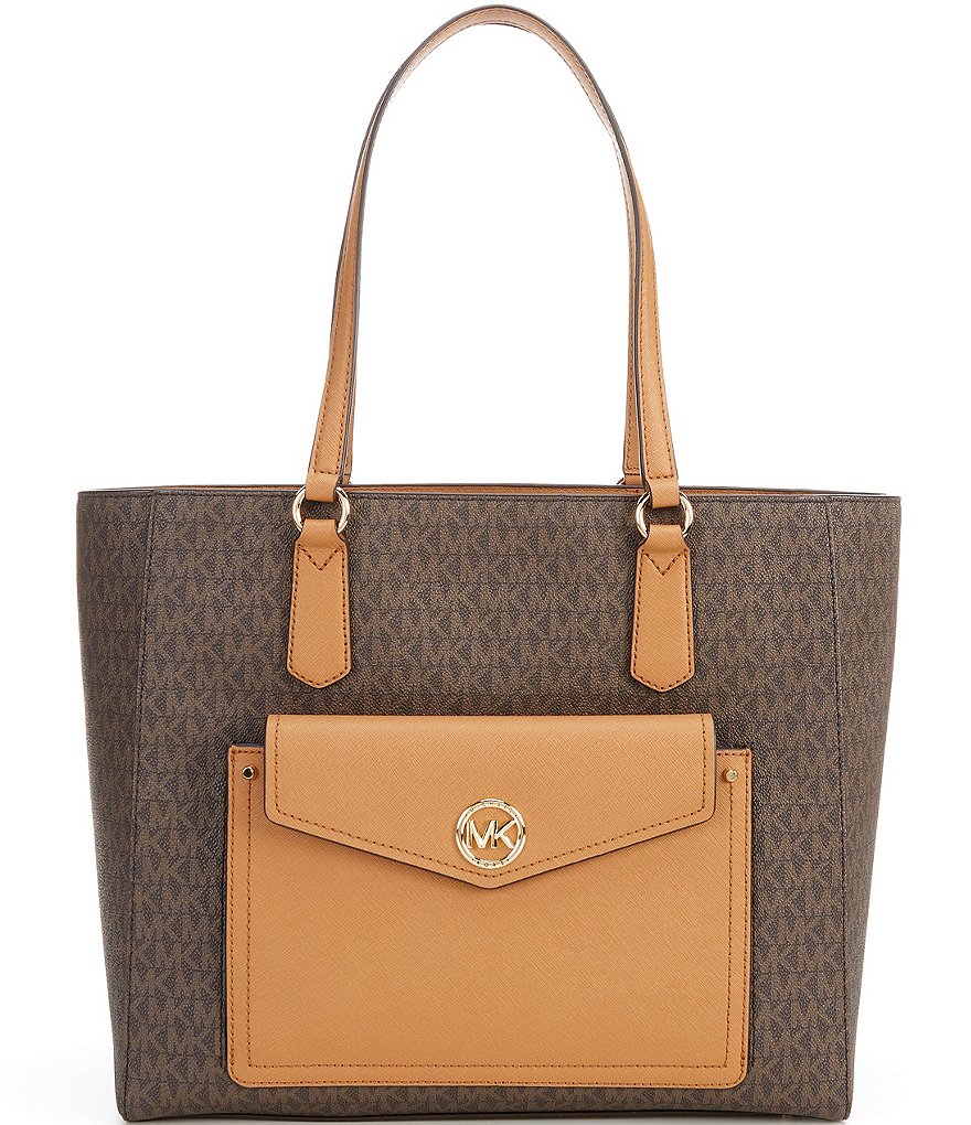 Michael Kors Signature Large Pocket Tote Bag