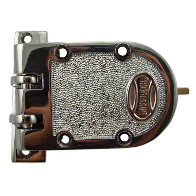 Progressive 1776/26 Grade 1 Jimmy Proof Deadlock Deadbolt Single Cylinder Lock Set, Polished Chrome (US26)