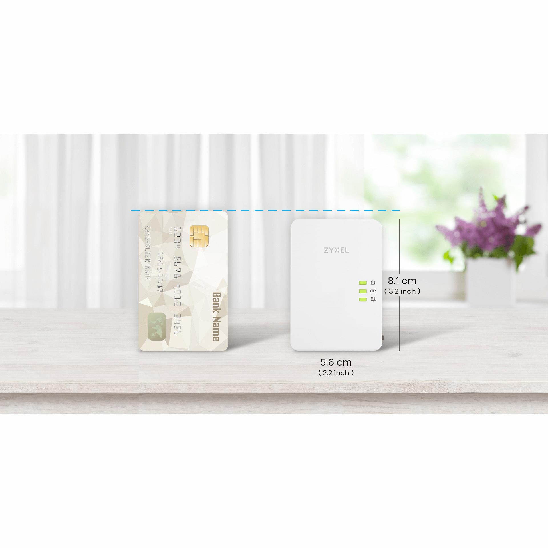 ZYXEL COMMUNICATIONS PLA5405V2KIT POWERLINE ETHERNET ADAPTER (2 PACK)