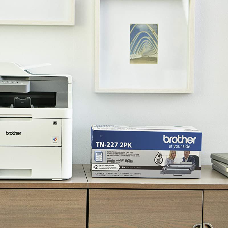 Genuine HighYield Black Toner Cartridge Twin Pack TN227 2Pk