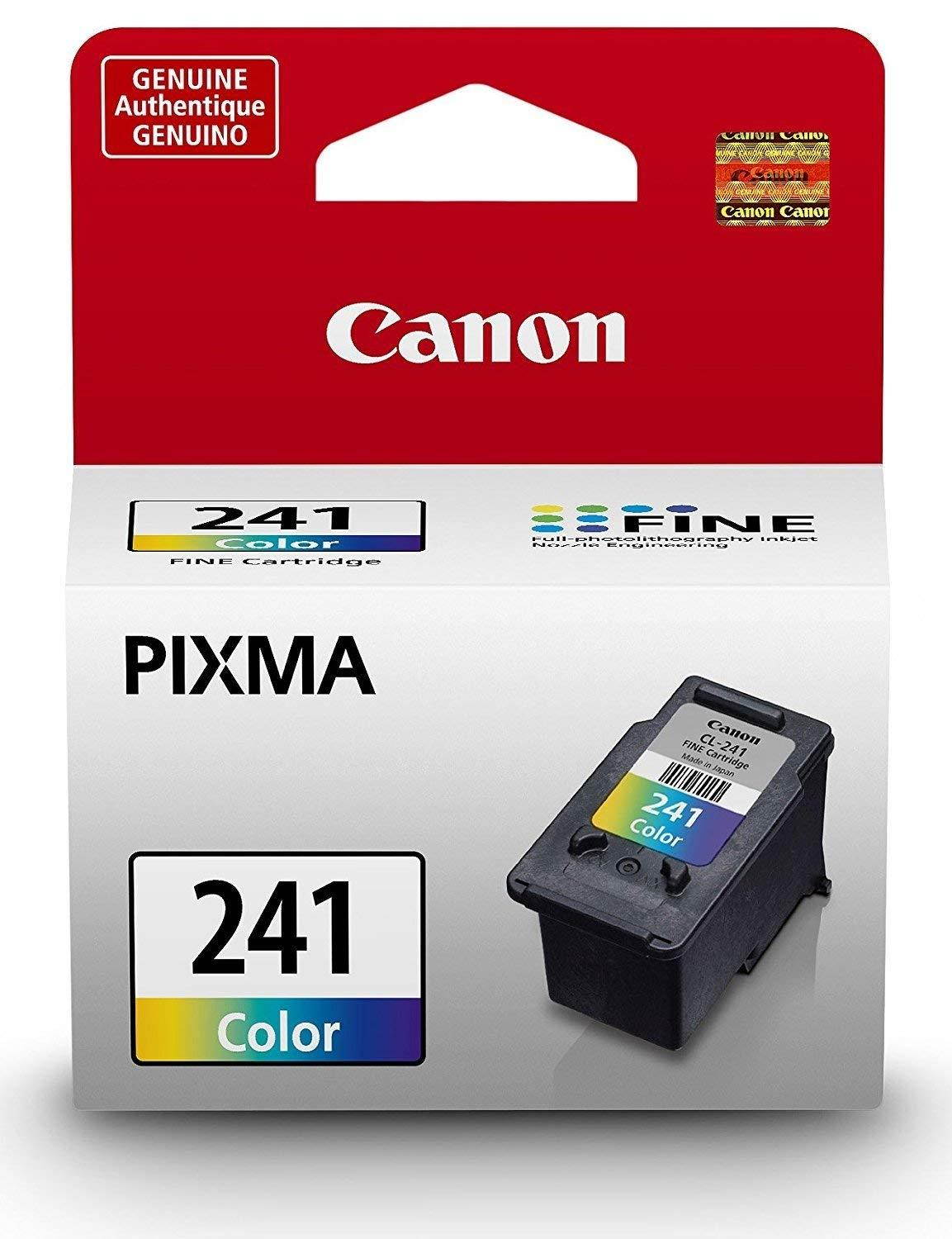 Genuine Canon CL-241 Color Ink Cartridge (5209B001) (With PG-240XXL)