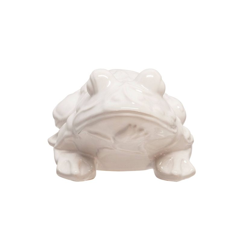 9" Ceramic Frog Figurine White - Sagebrook Home