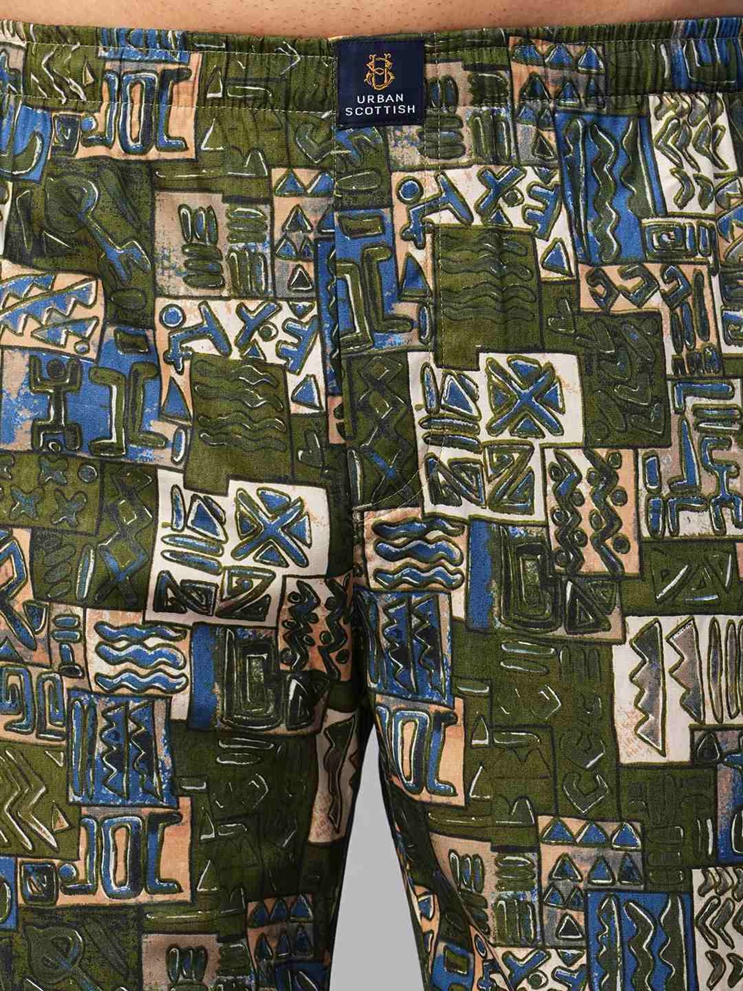 Urban Scottish Multicolored Regular Fit Printed Lounge Pants