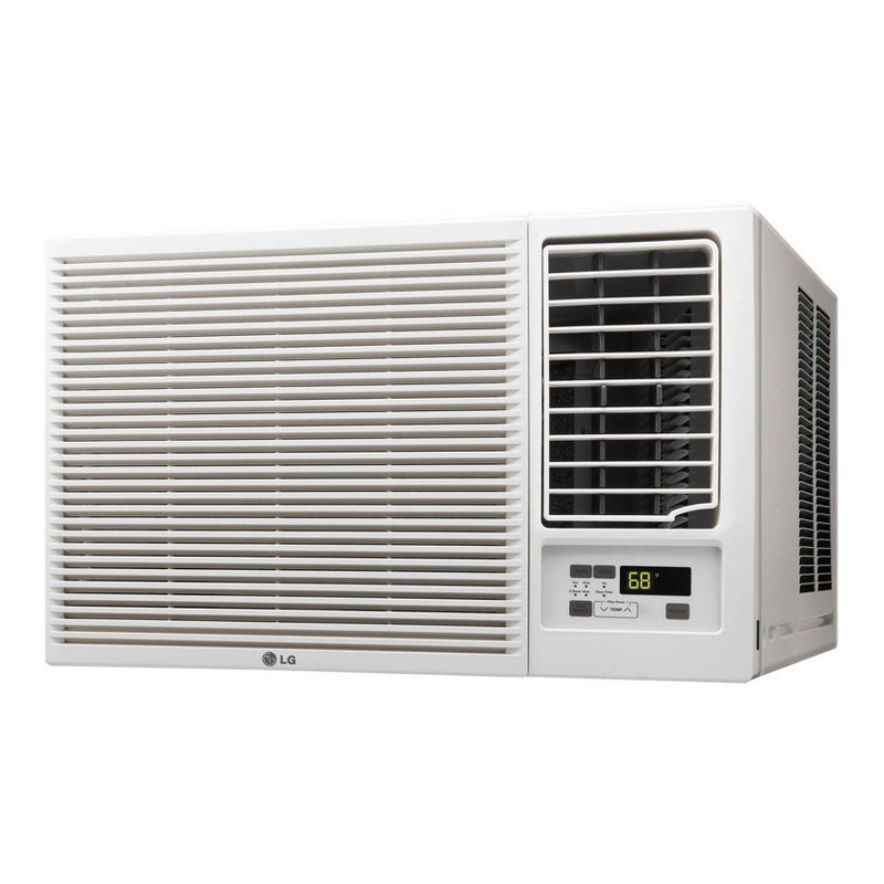 LG Electronics 18,000 BTU 230V Window-Mounted Air Conditioner LW1816HR with 12,000 BTU Supplemental Heat Function