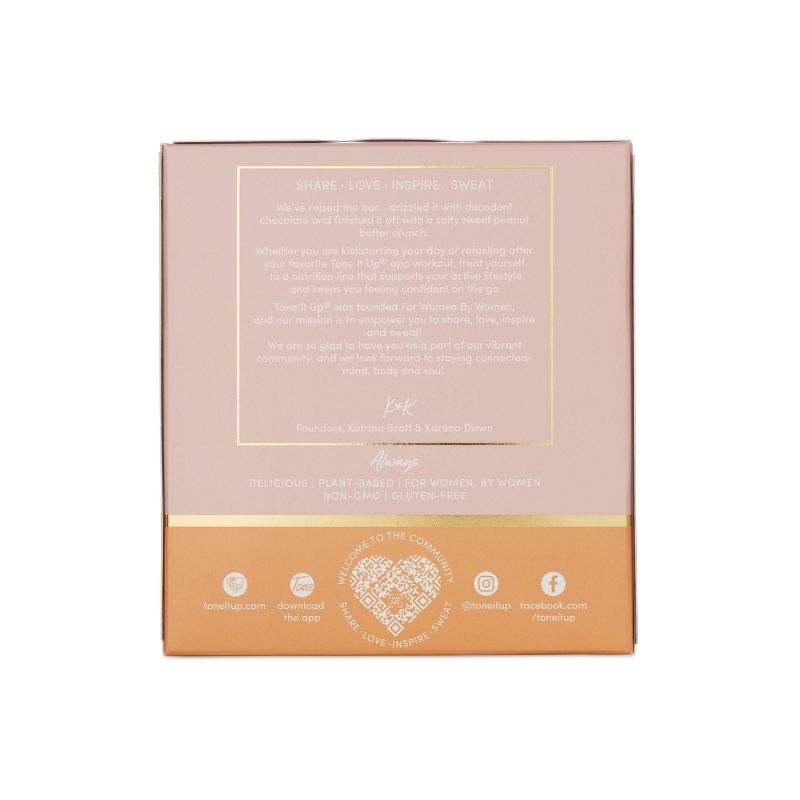 Tone It Up Plant-Based Chocolate Peanut Butter Bar - 4ct