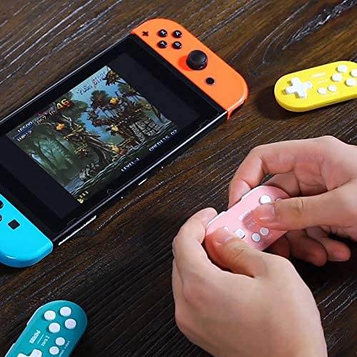 8Bitdo Zero 2 Bluetooth Key Chain Sized Mini Controller for Nintendo Switch, Windows, Android and macOS (Pink Edition)