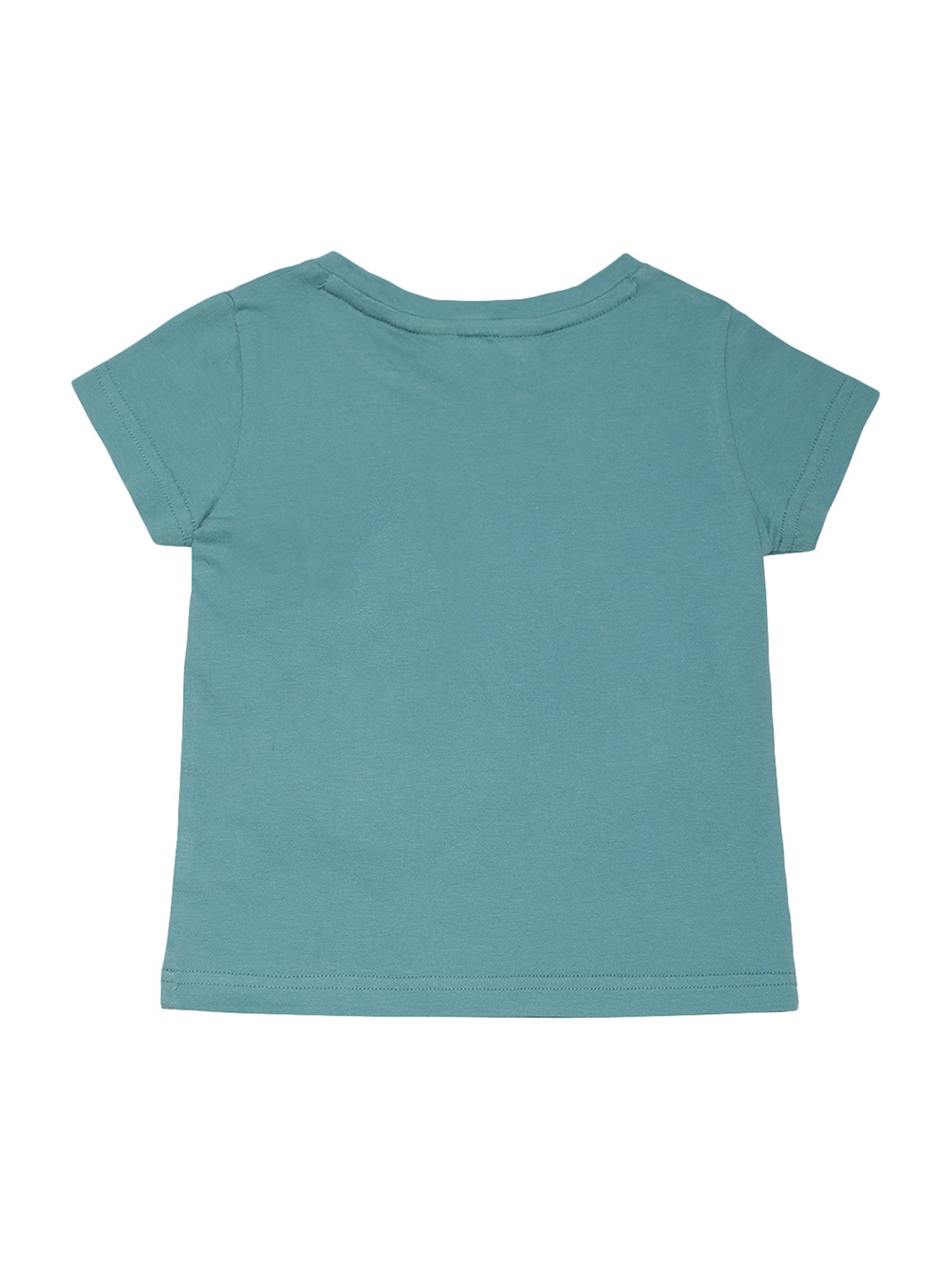 Mystere Paris Kids Green Cotton Printed Top & Pyjamas