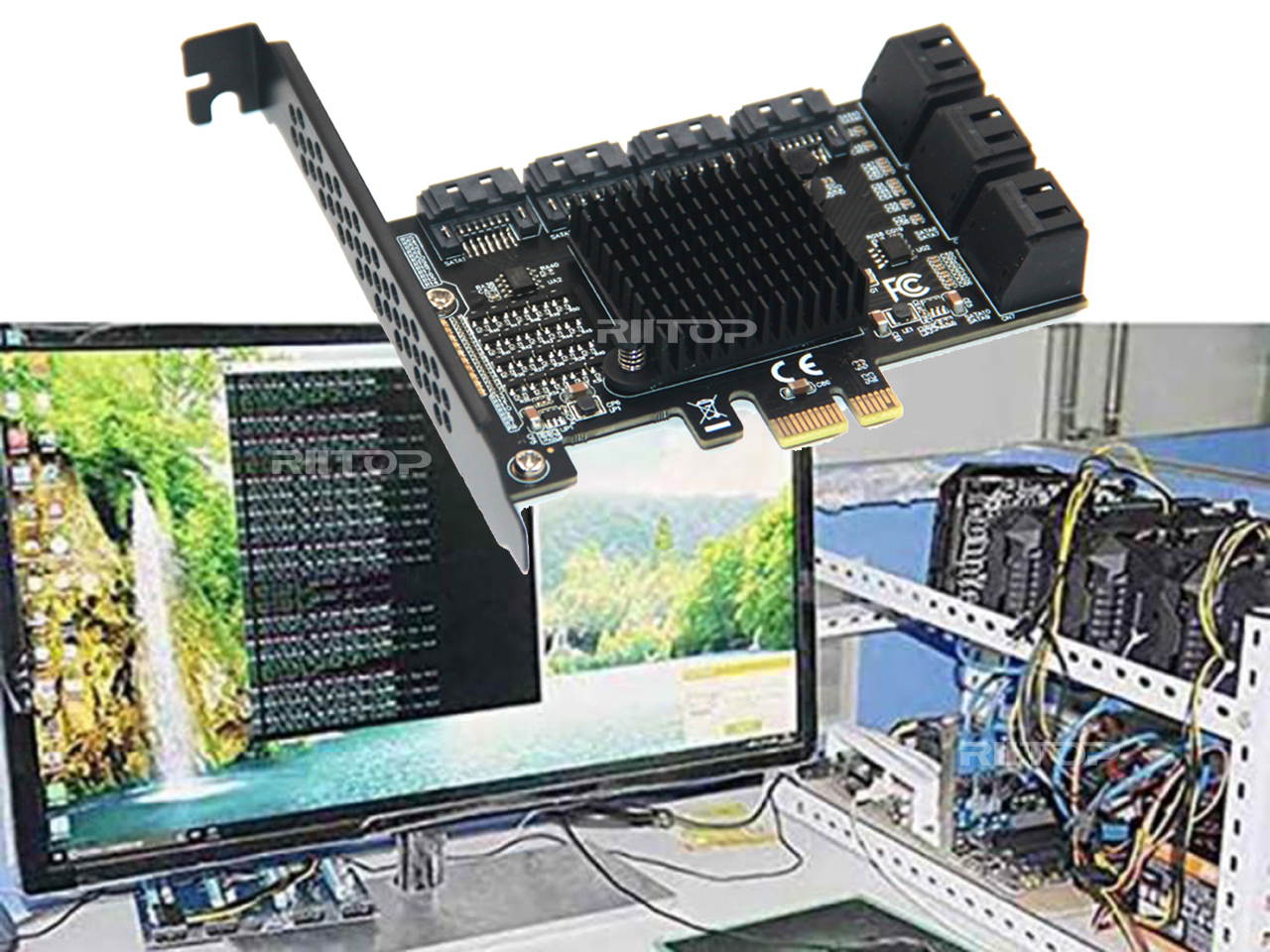 iStarUSA DD-666-2U-M 2U PCIe x16 to PCIe x16 Riser Card Middle Position