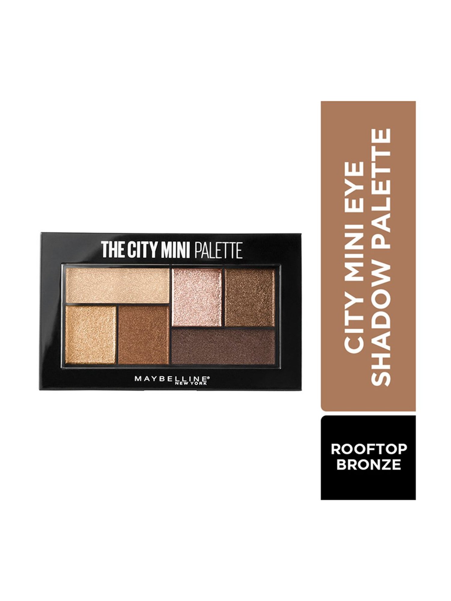 Maybelline New York City Mini Eyeshadow Palette, Rooftop Bronze,6.1gm