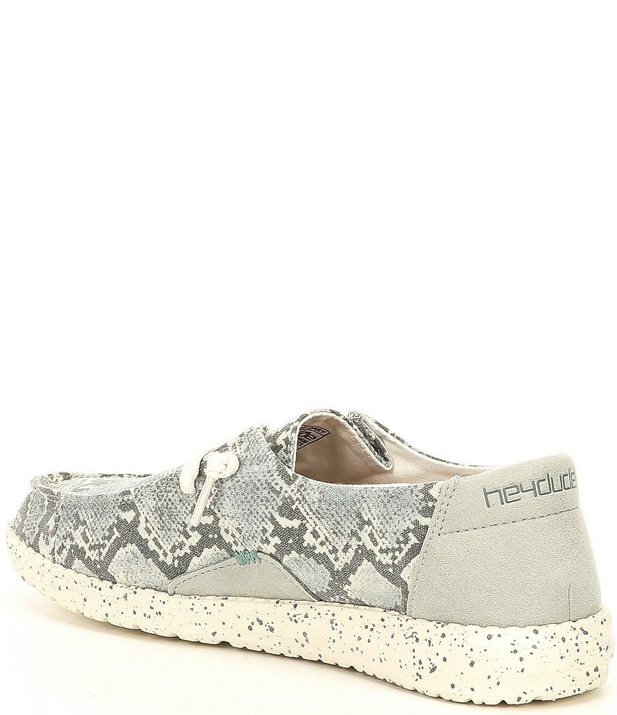 Hey Dude Women's Wendy Snake Print Washable Slip-Ons