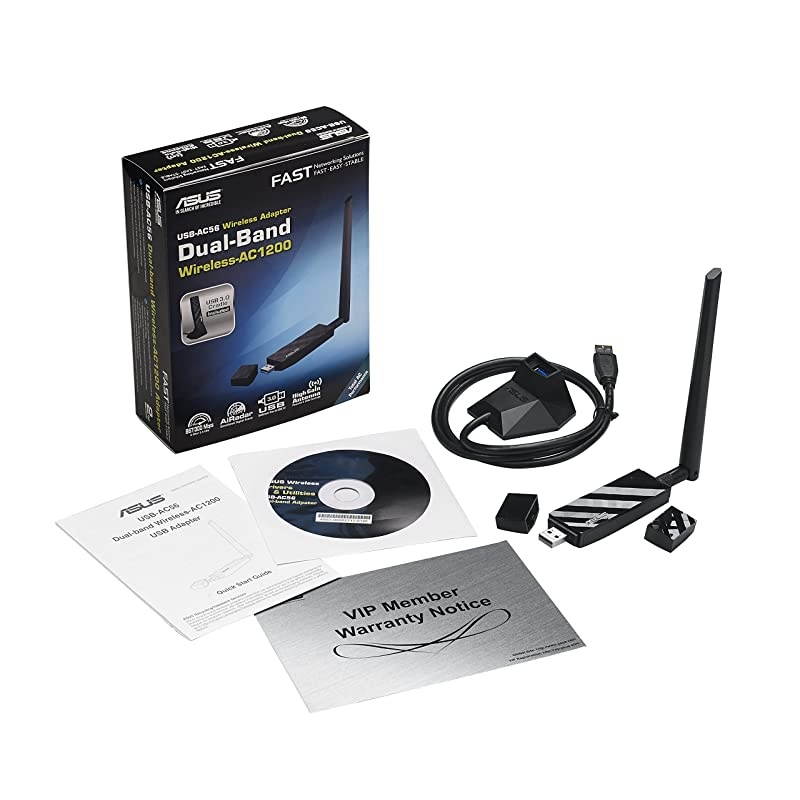USB-AC56) Dual-band Wireless-AC1300 USB 3.0 Wi-Fi Adapter