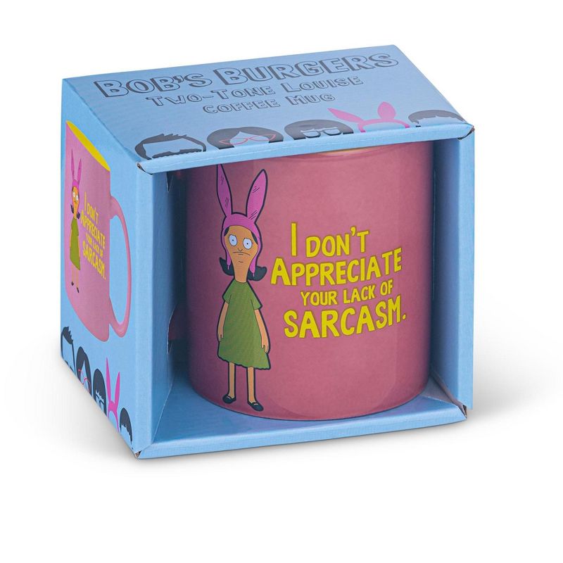 Surreal Entertainment Bob's Burgers Louise Belcher Sarcasm 12oz Coffee Mug