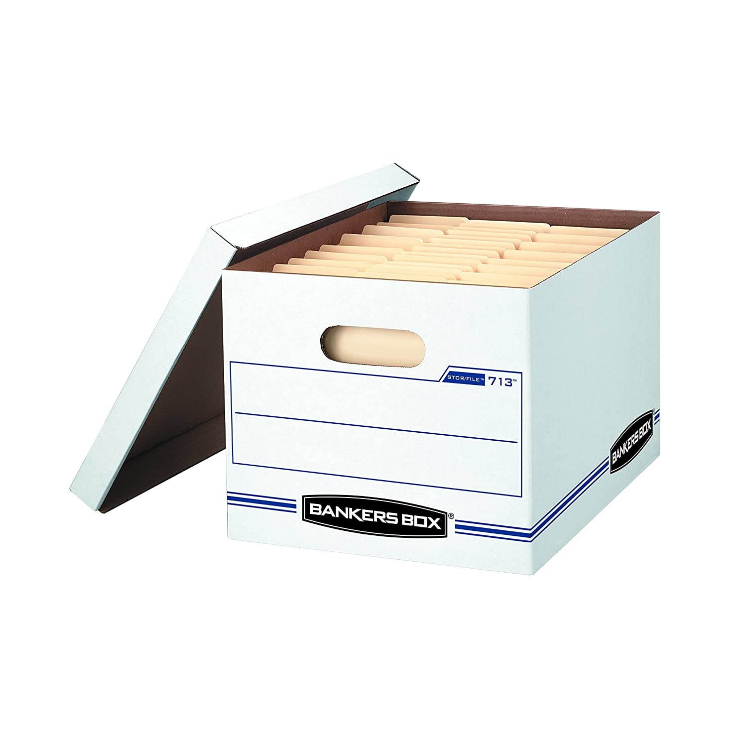Bankers Box STOR/File Storage Boxes, Standard Set-Up, Lift-Off Lid, Letter/Legal, Case of 12 (0071301)