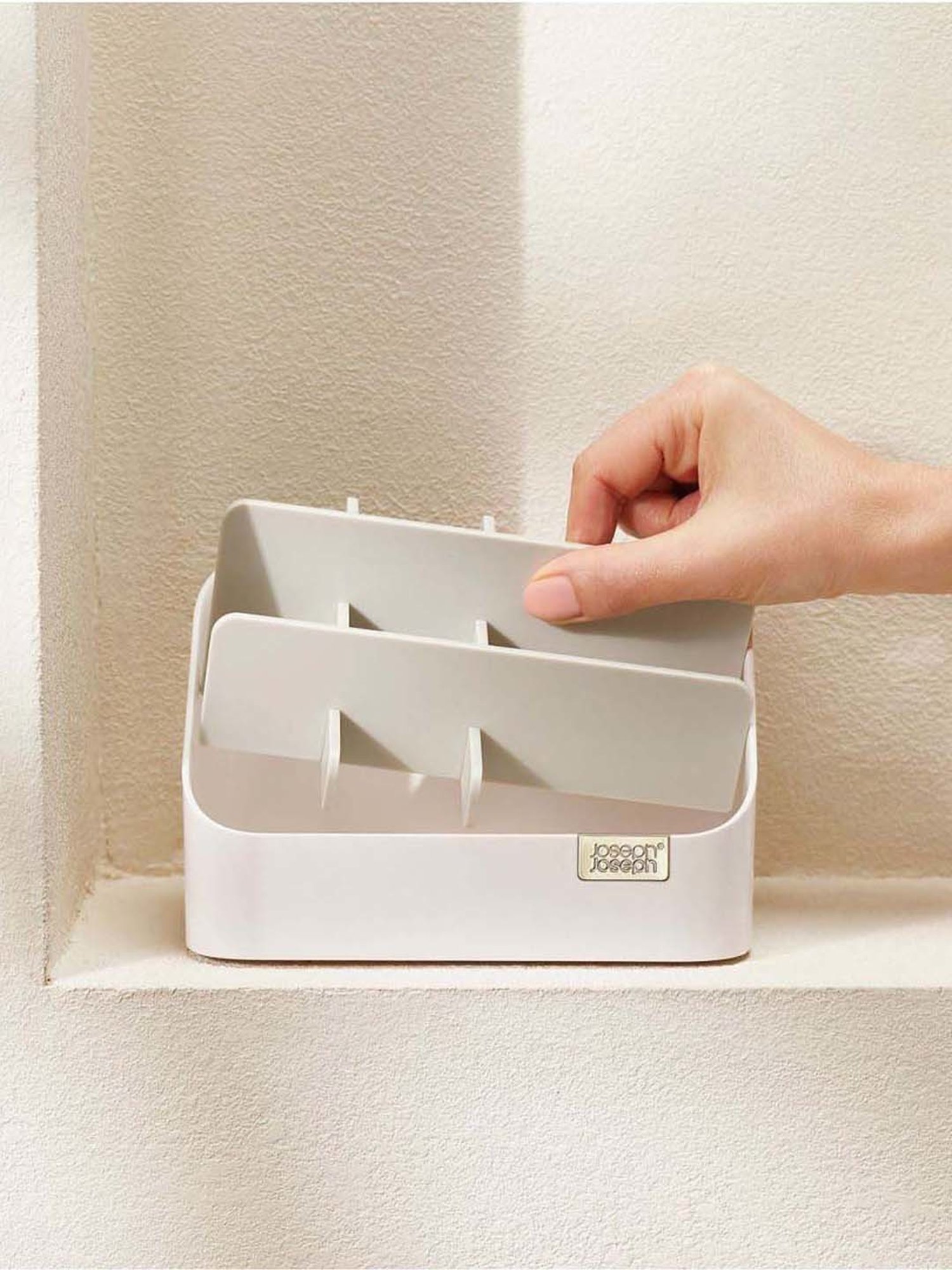 Joseph Joseph White Plastic Cosmetic Organiser