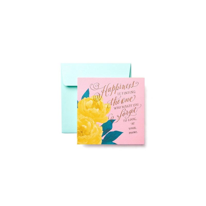 Funny Floral Engagement Greeting Card