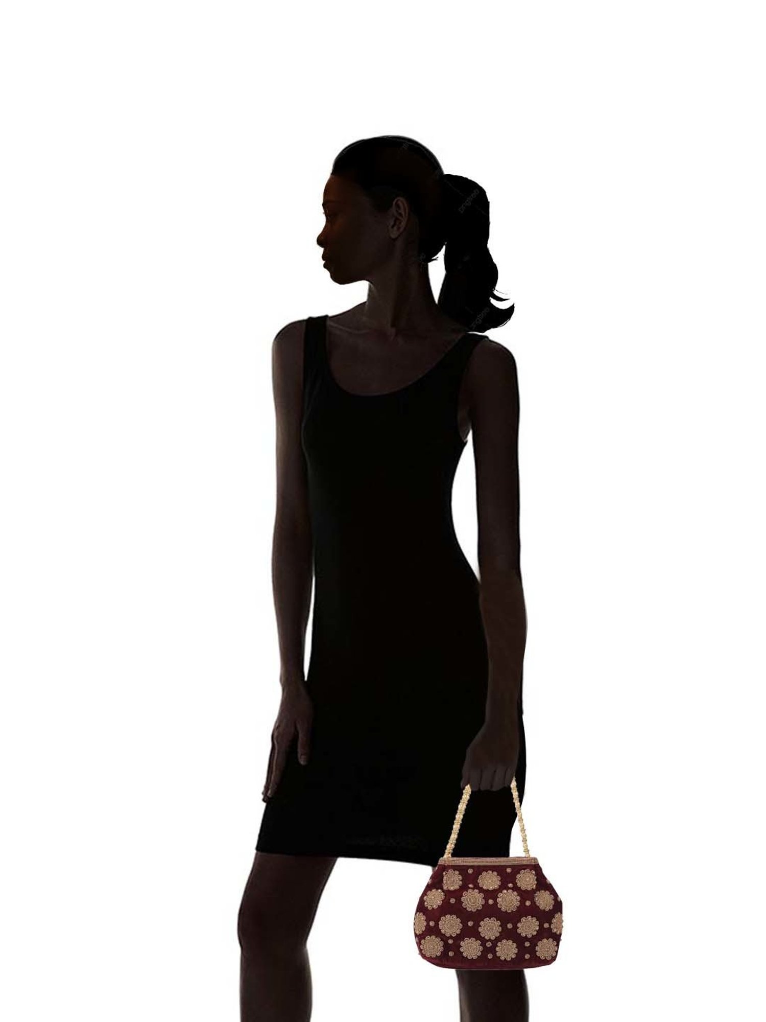 Call It Spring Silver Embellished Potli