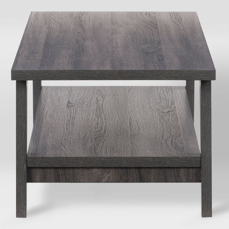 Hollywood Coffee Table with Shelf Dark Gray - CorLiving