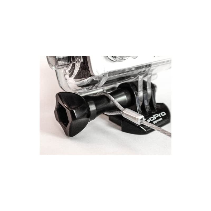 Magnetic Mount and Steel Safety Cable Compatible with All GoPro Cameras 100+ mph Speed