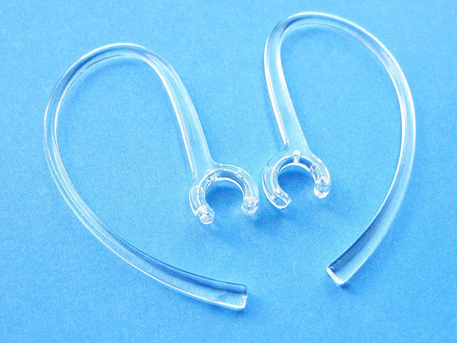 2 Clear Earhooks for Plantronics M25 M100 M155 Bluetooth Headset Wireless Devices