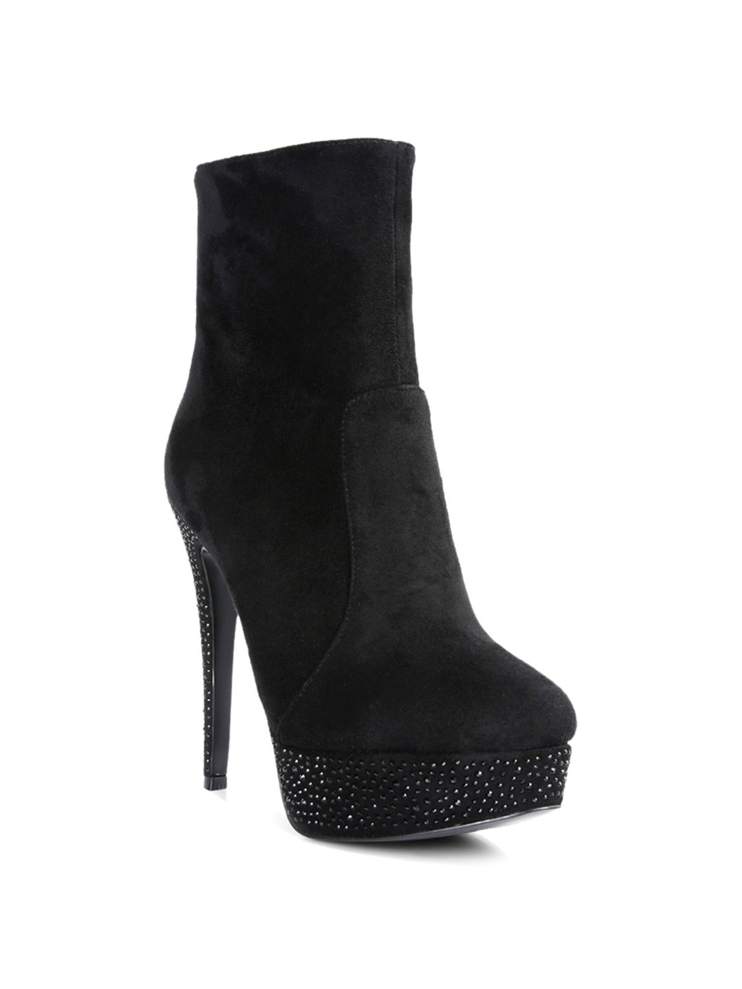 London Rag Women's Black Stiletto Booties