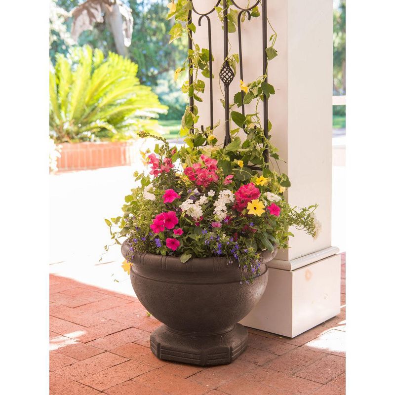 Samara Self-Watering Urn Planter, 18" - Gardener's Supply Company