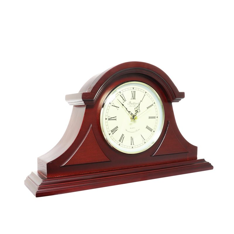 Bedford Redwood Mantel Clock with Chime