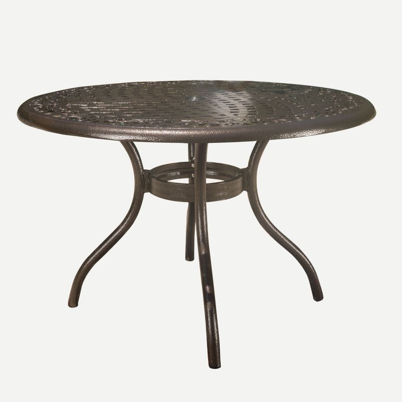 Renaissance Square Outdoor Patio Stacking Table - Gray - Vifah