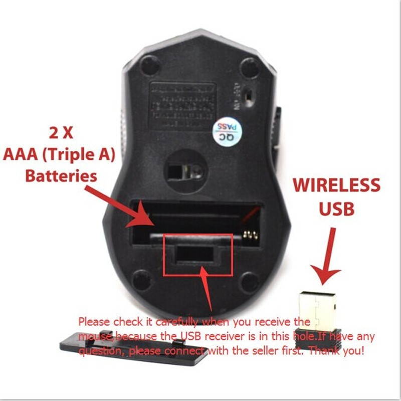 2.4G USB Optical Wireless Mouse Game Mice