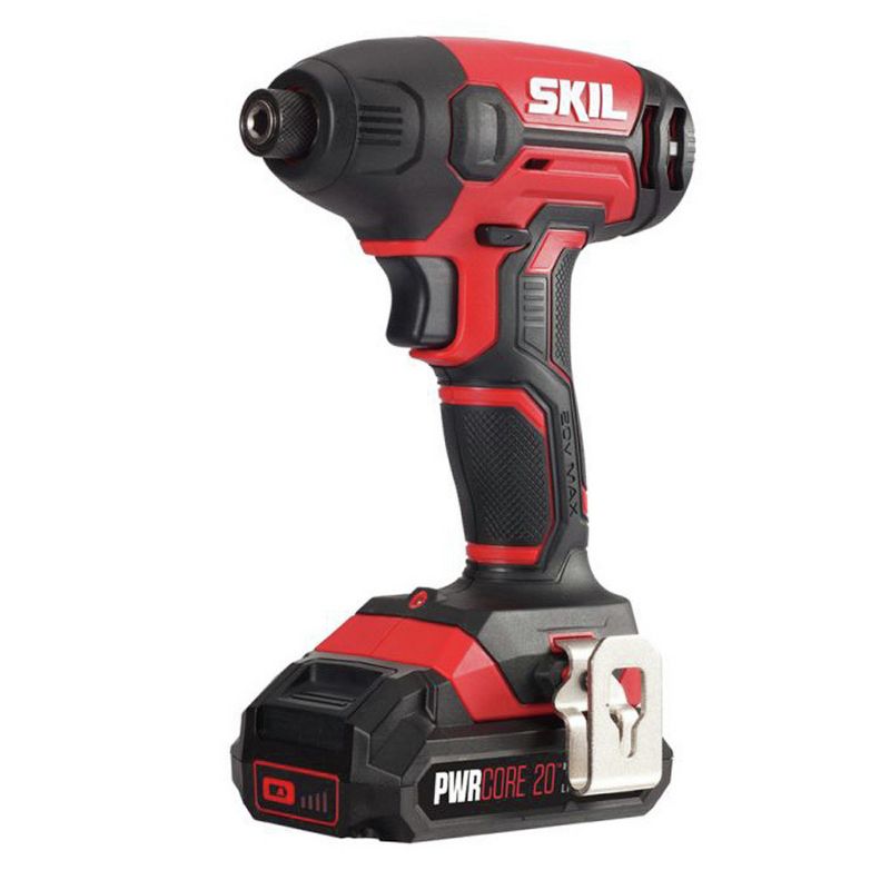 Skil ID572702 PWRCore 20 20V 1/4 in. Hex Impact Driver Kit with (1) 2 Ah Lithium-Ion Battery and Charger