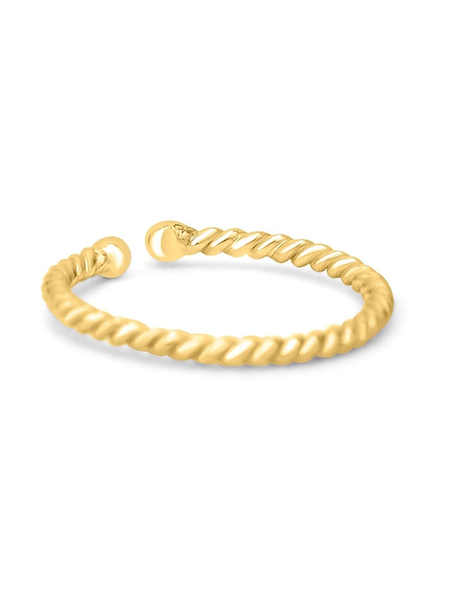 March by FableStreet 92.5 Sterling Silver 18k Gold-Plated Classic Nose Ring